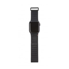 DECODED 38-41mm Leather Magnetic Traction Strap for Apple Watch Series 1-8 & SE - Black