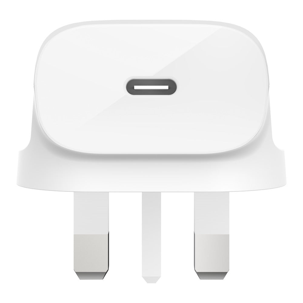BELKIN UK Home Charger 1 Port 18W USB-C White (With USB-C to Lightning Cable)