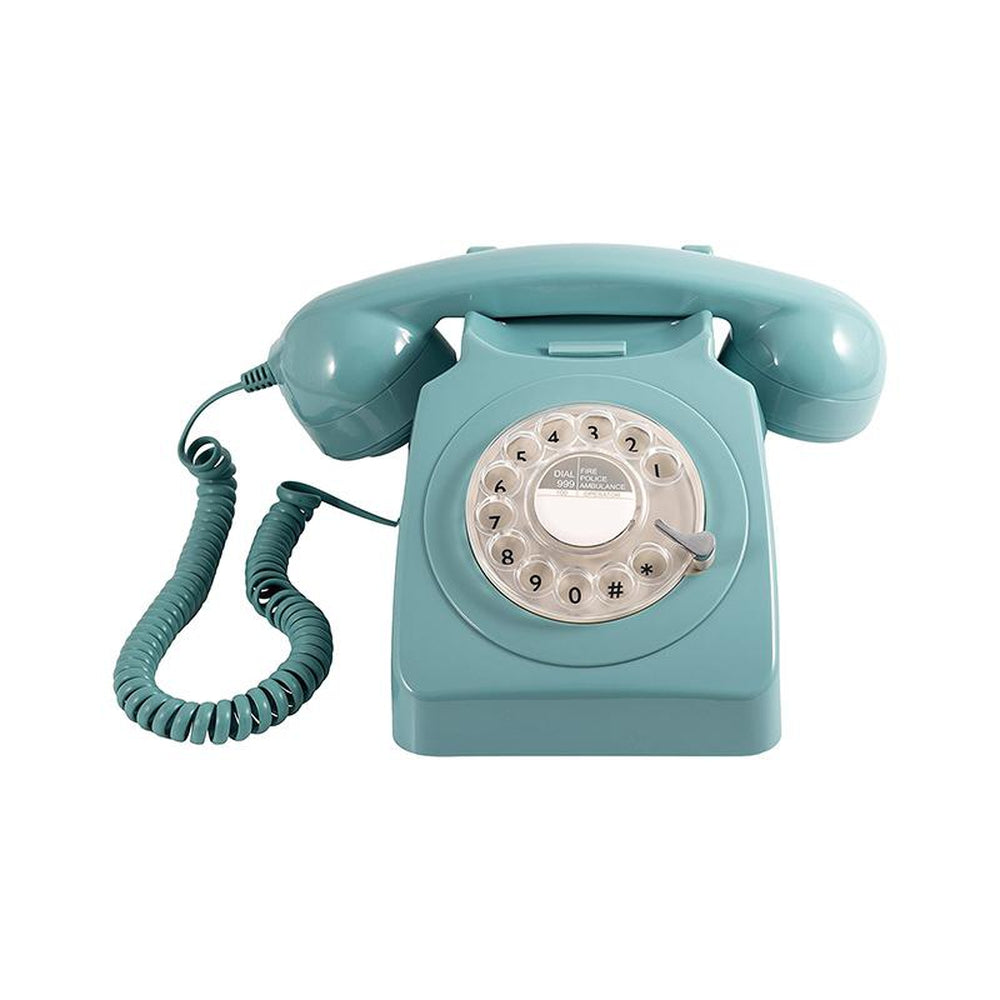 GPO 746 Rotary Hotel Phone Blue