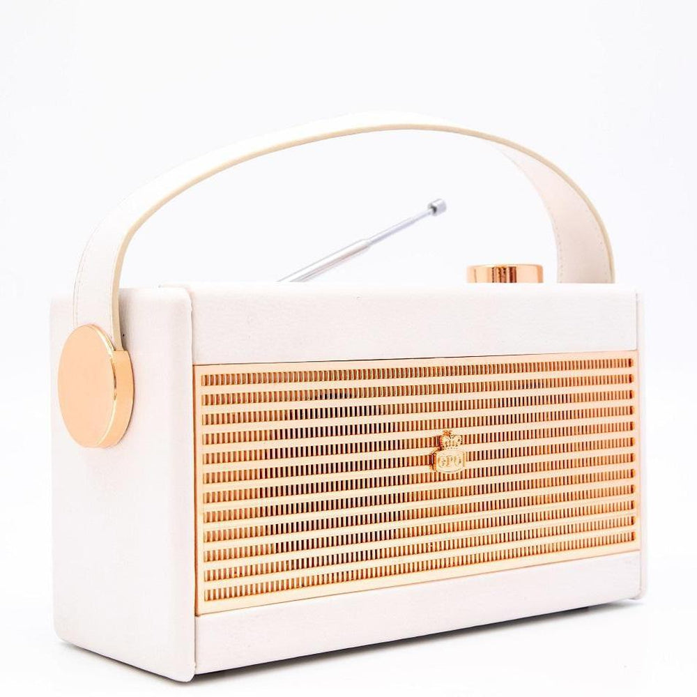 GPO Darcy Portable Analogue Radio Cream