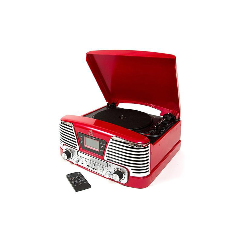 GPO Memphis Record Player Red