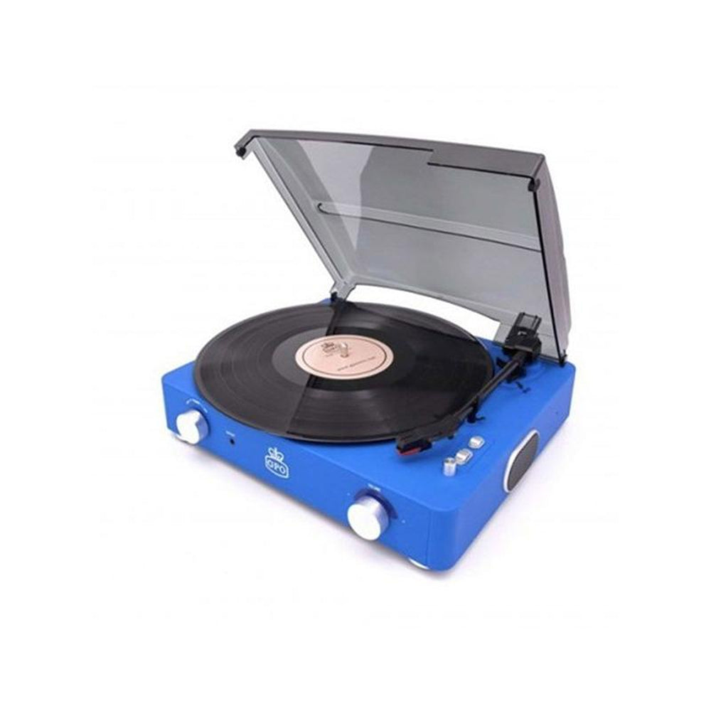 [OPEN BOX] GPO Stylo II Vinyl Record Player Blue