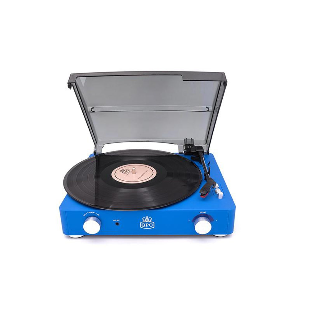 [OPEN BOX] GPO Stylo II Vinyl Record Player Blue