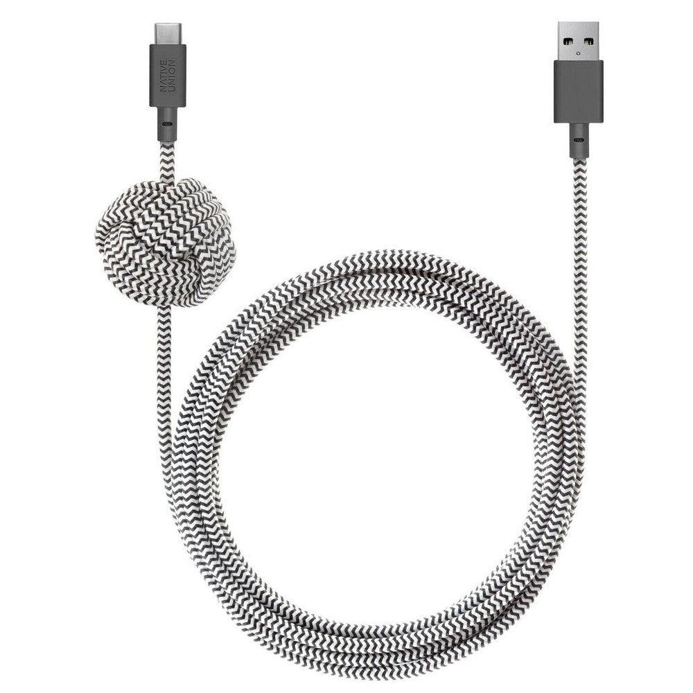 NATIVE UNION Night Cable KV Type-A To Type C 3M - Zebra
