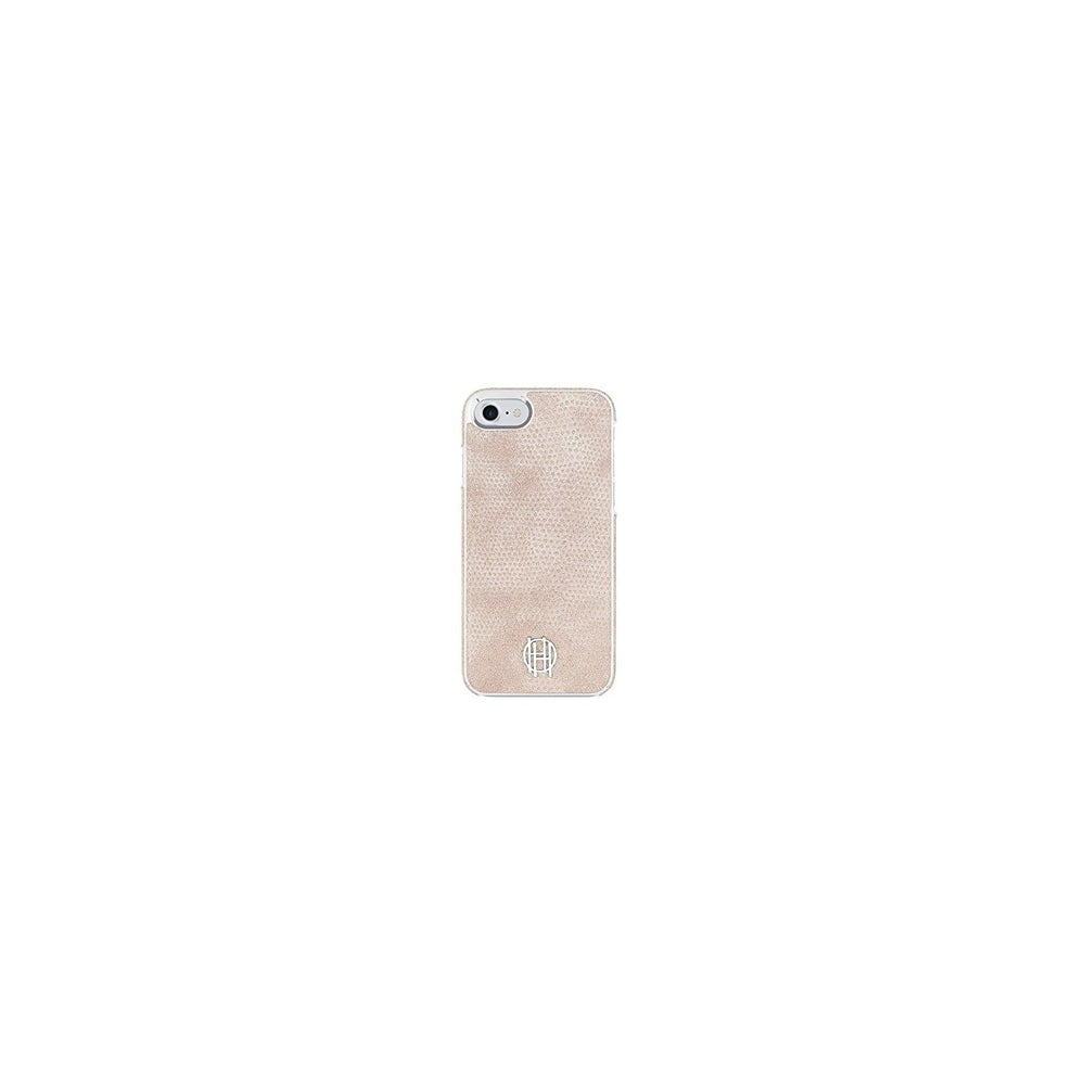[OPEN BOX] HOUSE OF HARLOW 1960 Snap Case for iPhone 8 Pink Kraits Silver Metallic