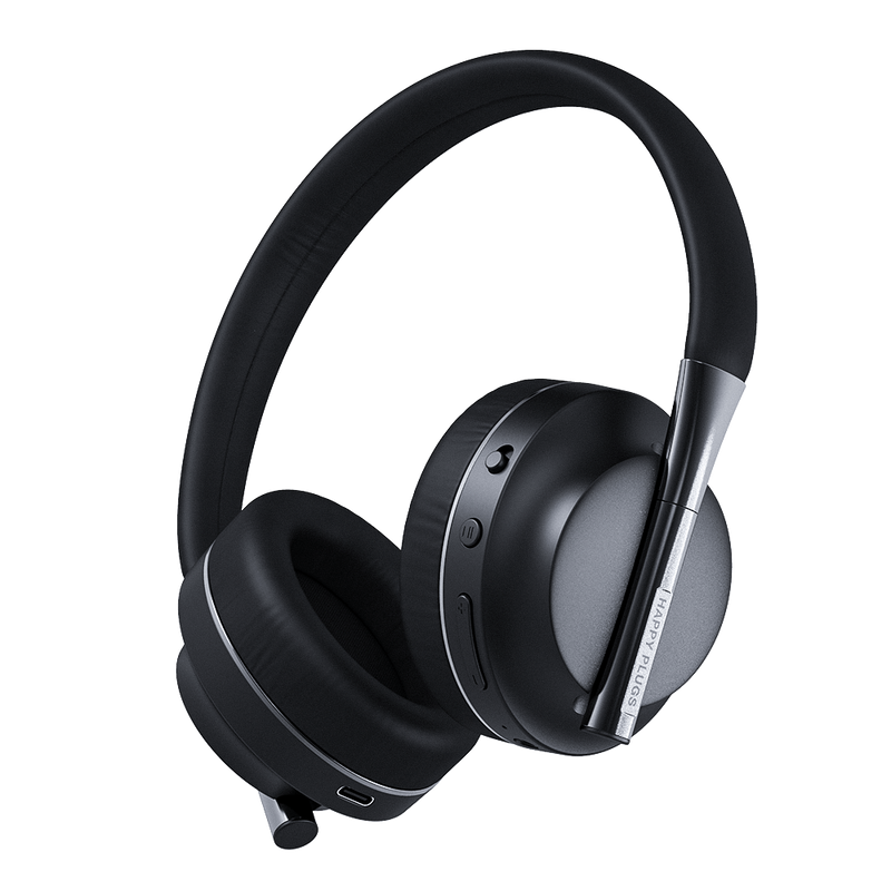 سماعات رأس لاسلكية للأطفال من هابي بلاجز بلاي - أسود