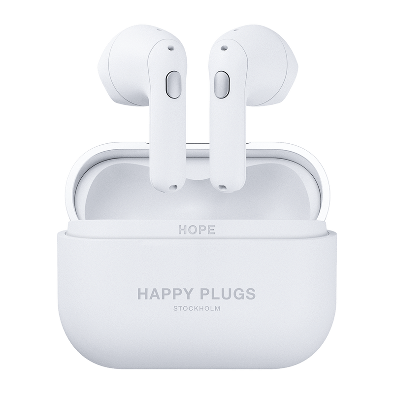 [OPEN BOX] HAPPY PLUGS Hope True Wireless Headphones - White