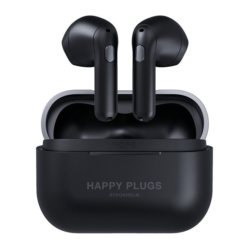 HAPPY PLUGS Hope True Wireless Headphones - Black