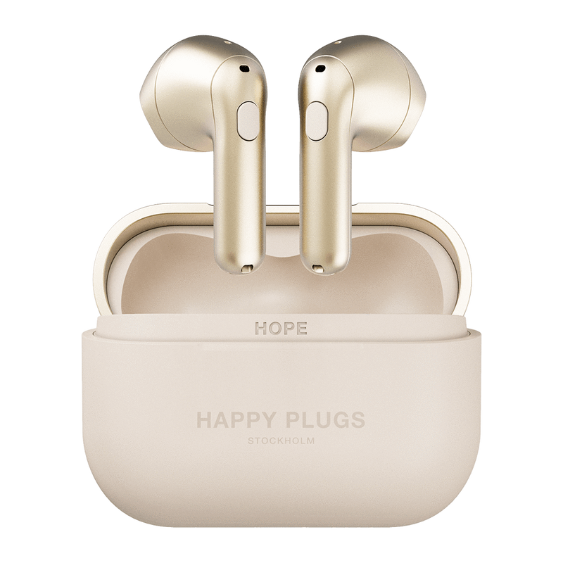 HAPPY PLUGS Hope True Wireless Headphones - Gold