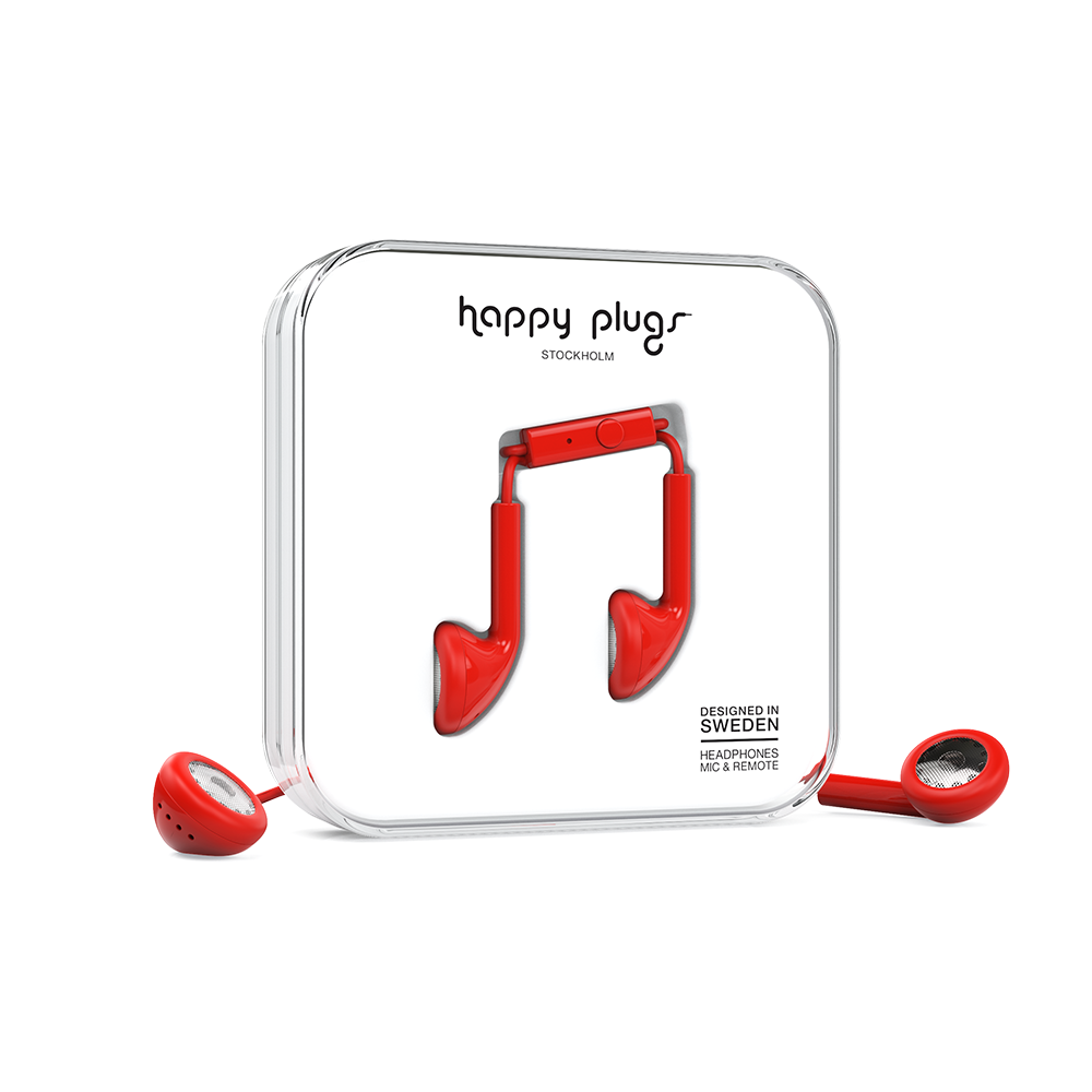 [OPEN BOX] HAPPY PLUGS Earbuds Red