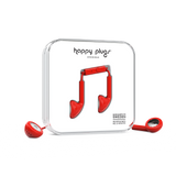 [علبة مفتوحة] سماعات أذن هابي بلاجز حمراء