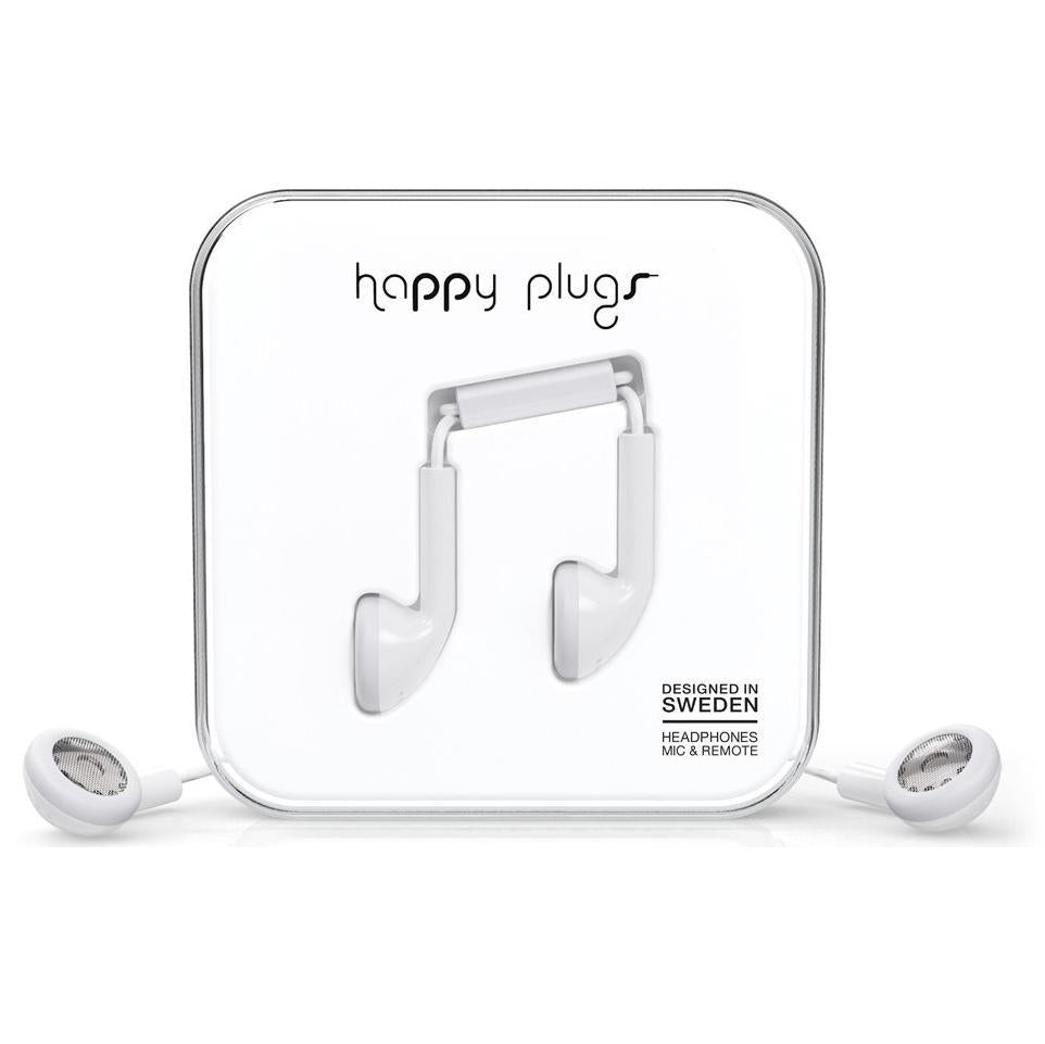 [علبة مفتوحة] سماعات أذن هابي بلاجز بيضاء