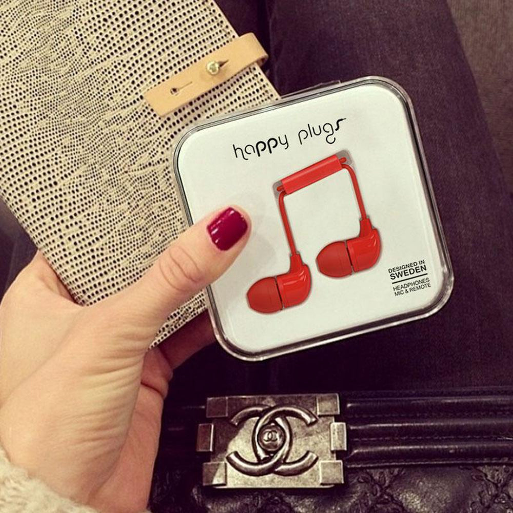 [OPEN BOX] HAPPY PLUGS In-Ear Headphones  Red
