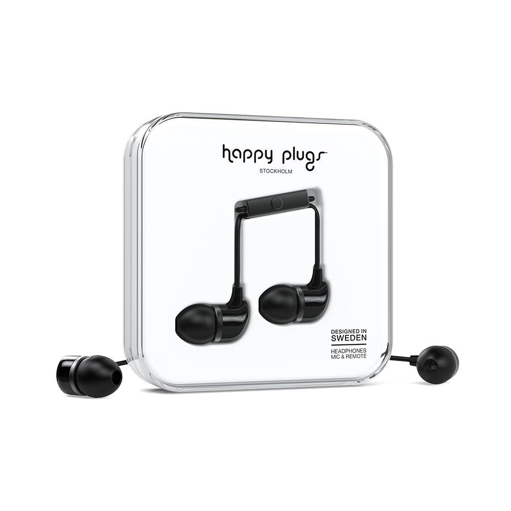 [OPEN BOX] HAPPY PLUGS In-Ear Headphones Black