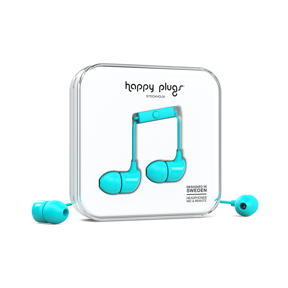 [OPEN BOX] HAPPY PLUGS In-Ear Headphones Turquoise