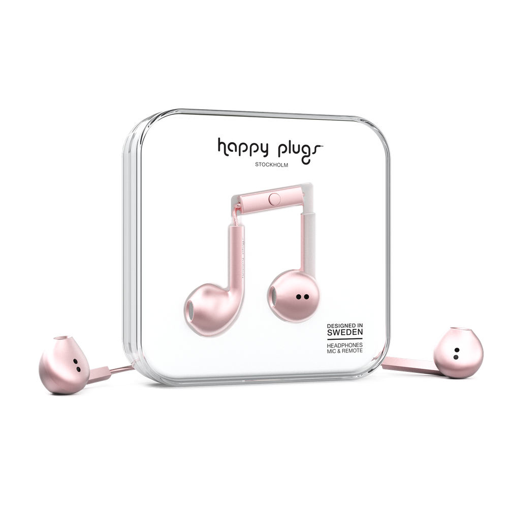 [OPEN BOX] HAPPY PLUGS Premium Earbud Plus  Pink Gold