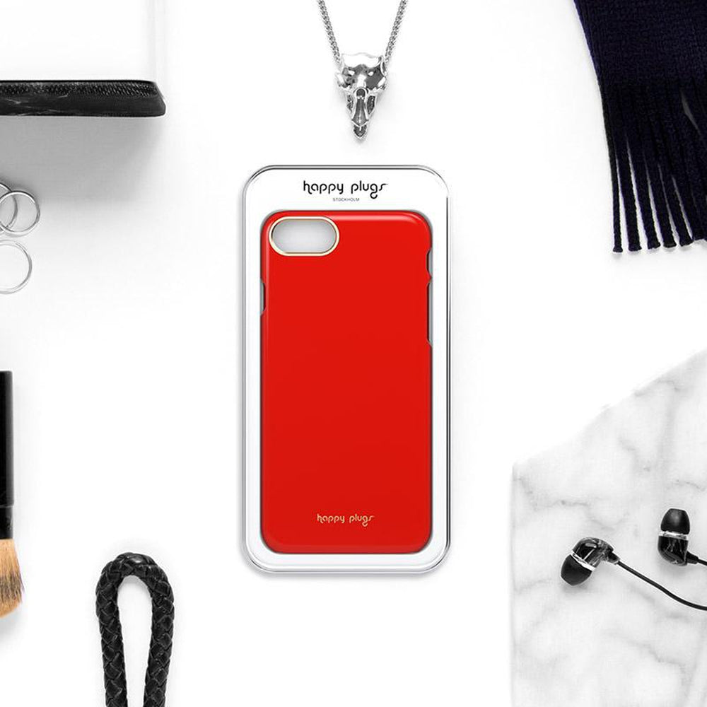 [OPEN BOX] HAPPY PLUGS Slim Case for iPhone 8 / 7 Red