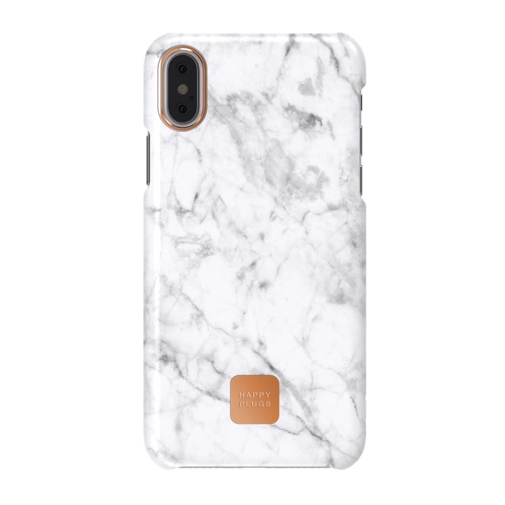 [OPEN BOX] HAPPY PLUGS Slim Case for iPhone XS Max - White Marble