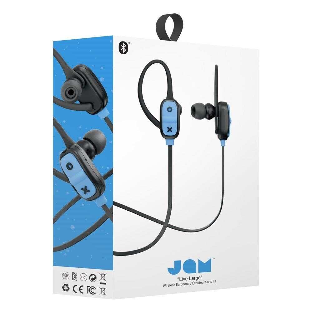 [OPEN BOX] JAM AUDIO Live Large Wireless Bluetooth Earbuds - Blue