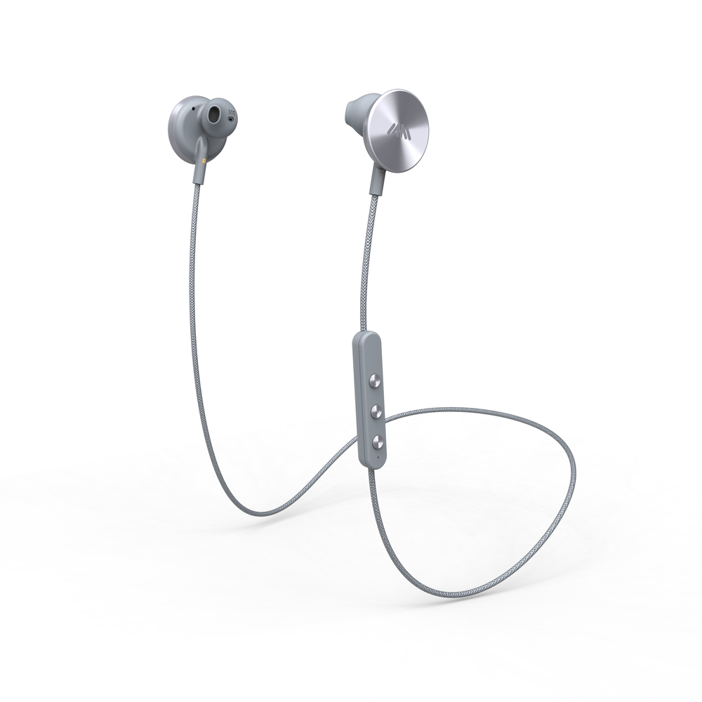 [OPEN BOX] I.AMwith  Buttons Bluetooth Wireless Headphones Grey