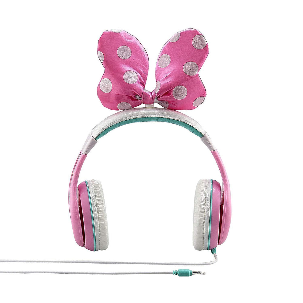 KIDdesigns Over-Ear Headphone Minnie Mouse Youth Headphones With Bow