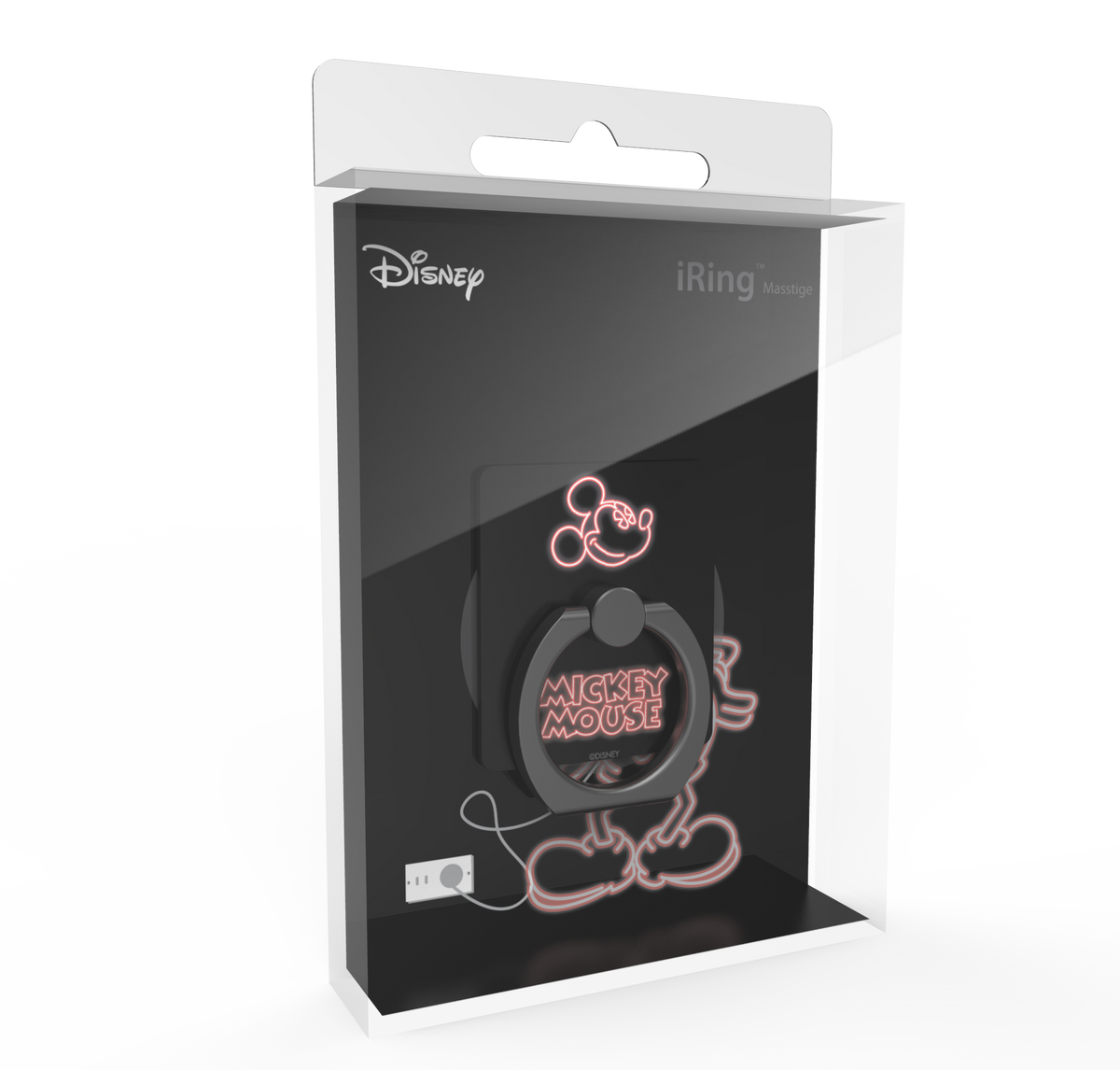 [OPEN BOX] IRING Premium Package Disney Mickey The Sign Square Black Ring