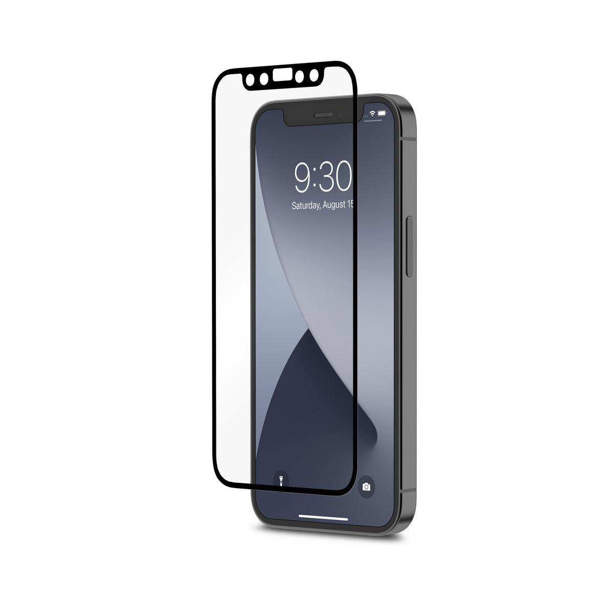 MOSHI iPhone 12 Mini - iVisor Anti-Glare Screen Protector - Matte with Black Frame