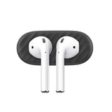 [علبة مفتوحة] ملحق قاعدة الشحن المغناطيسية KEYBUDZ AirDockz لسماعات AirPods 1 و 2 - أسود 