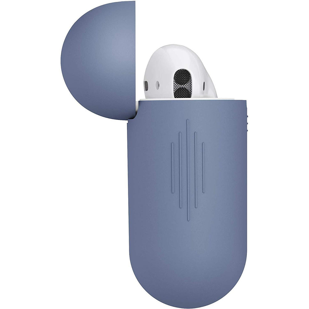 KEYBUDZ PodSkinz Switch Case with Carabiner for AirPods 1 &amp; 2 - Cobalt Blue
