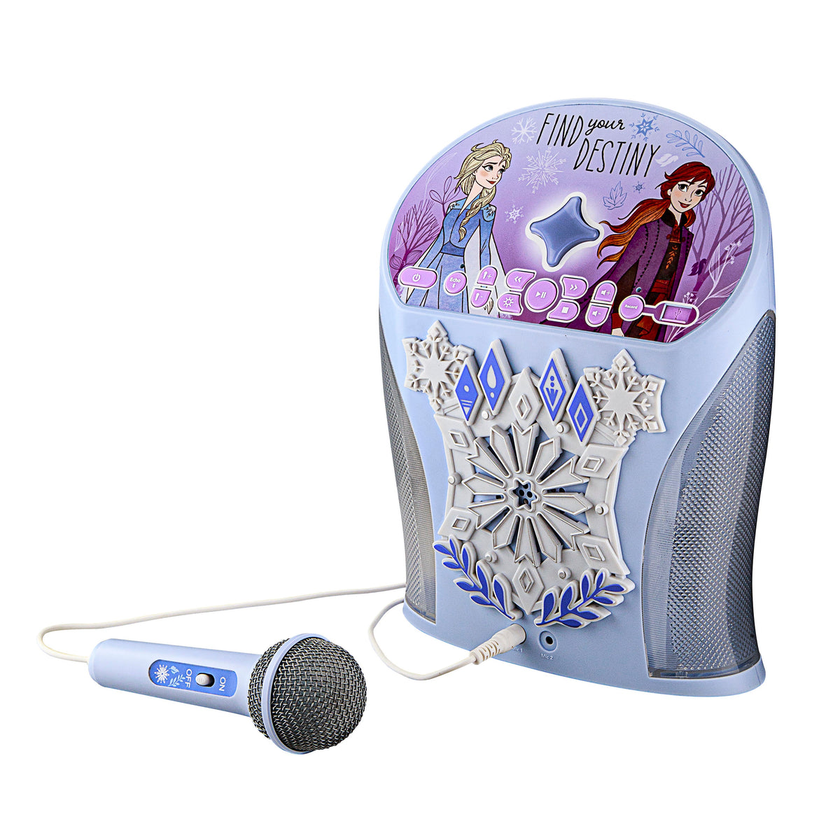 [OPEN BOX] KIDdesigns Disney Frozen Bluetooth Karaoke Machine w/ Microphone for Kids - Multi-color