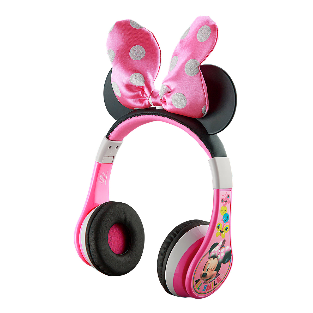 KIDdesigns Minnie Mouse Kid Safe Wireless Bluetooth Kids Headphones - Pink