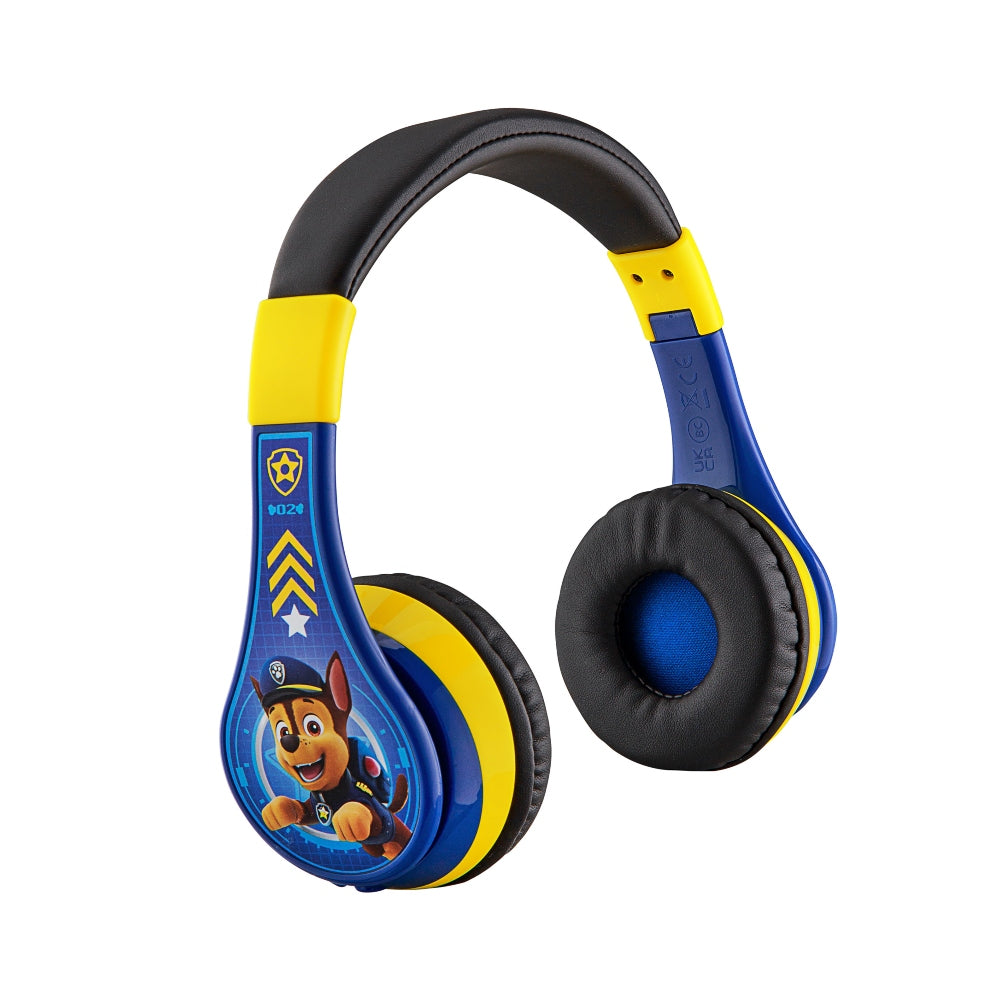 KIDdesigns Paw Patrol Kid Safe Wireless Bluetooth Kids Headphones - Chase