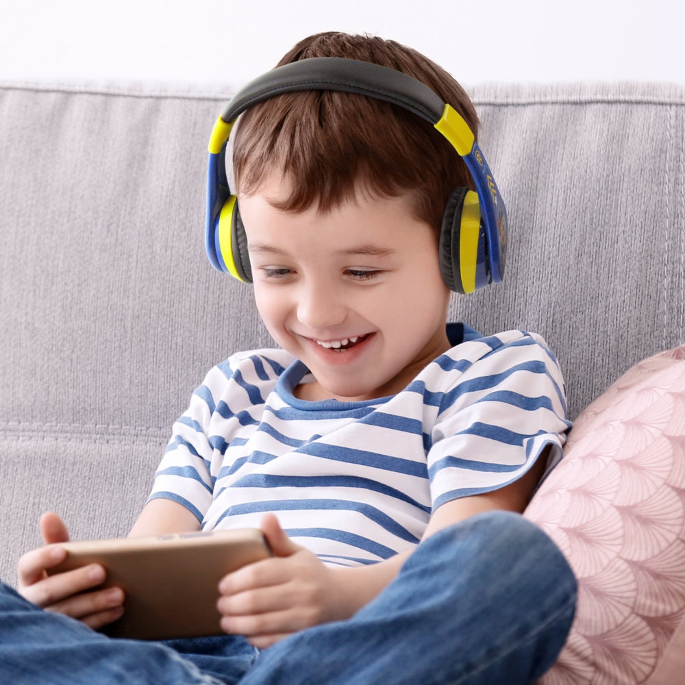 KIDdesigns Paw Patrol Kid Safe Wireless Bluetooth Kids Headphones - Chase