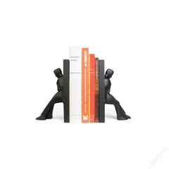 KIKKERLAND Bookends Leaning Men - Black