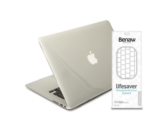 [OPEN BOX] BENAW Lifesaver Bundle New Macbook Pro 13 Hardcase and Keyboard Cover  Clear Eu