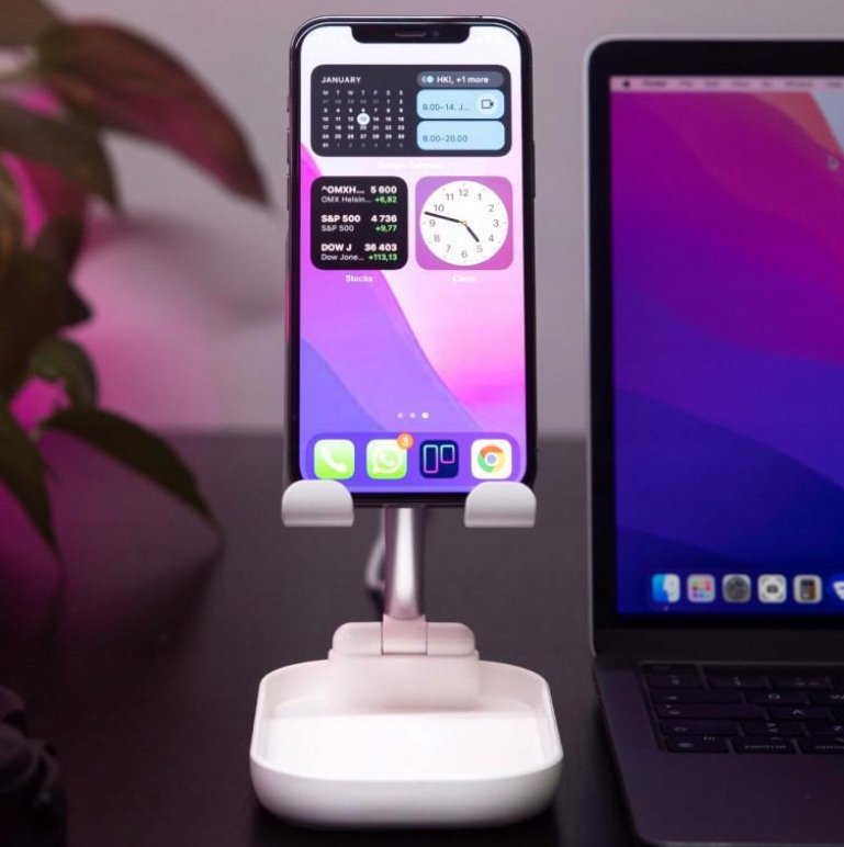 [OPEN BOX] KODAK Power Stand Portable Wireless Charger &amp; Holder for Qi Wireless Phones - White