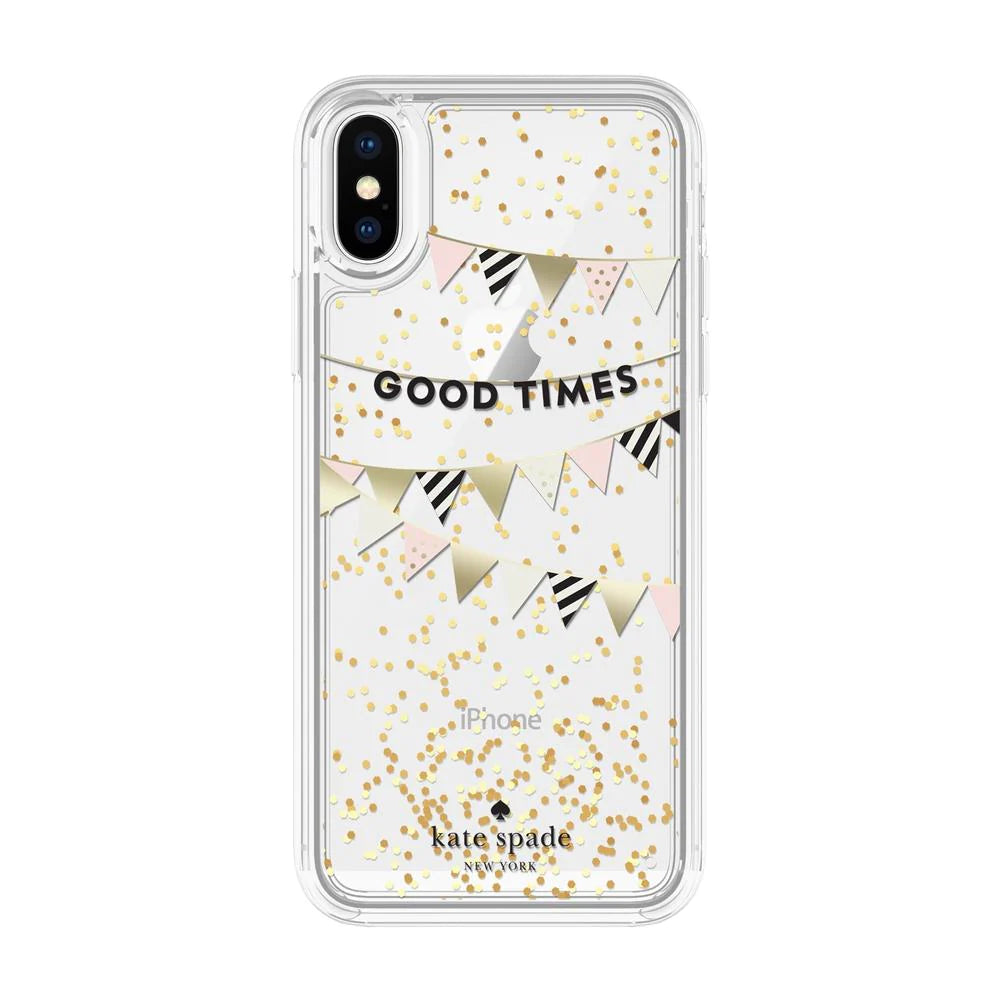 KATE SPADE Liquid Glitter Case for iPhone XS/X - Good Times