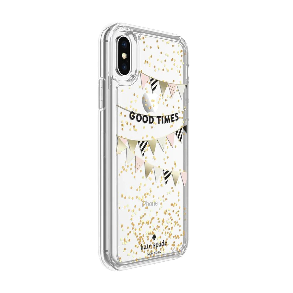 KATE SPADE Liquid Glitter Case for iPhone XS/X - Good Times