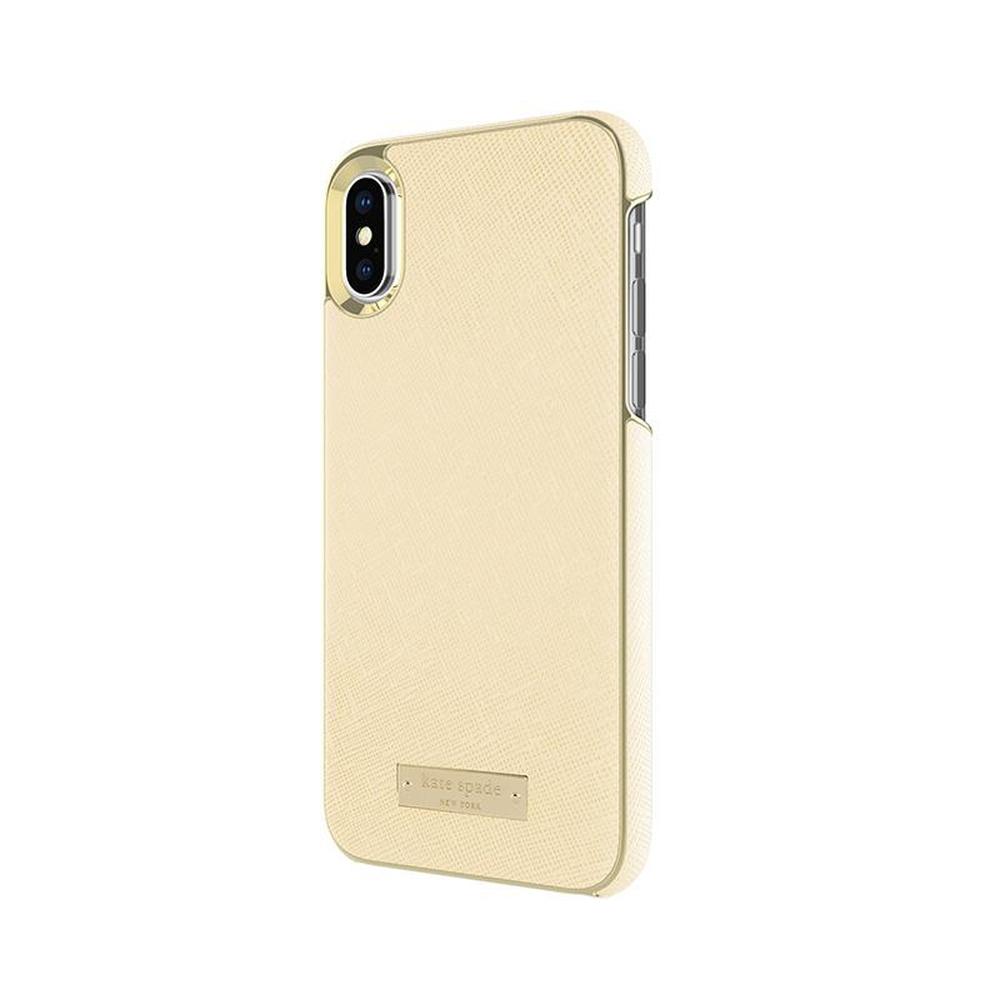 [OPEN BOX] KATE SPADE NEW YORK iPhone XS/X Protective Hardshell Case Saffiano - Gold