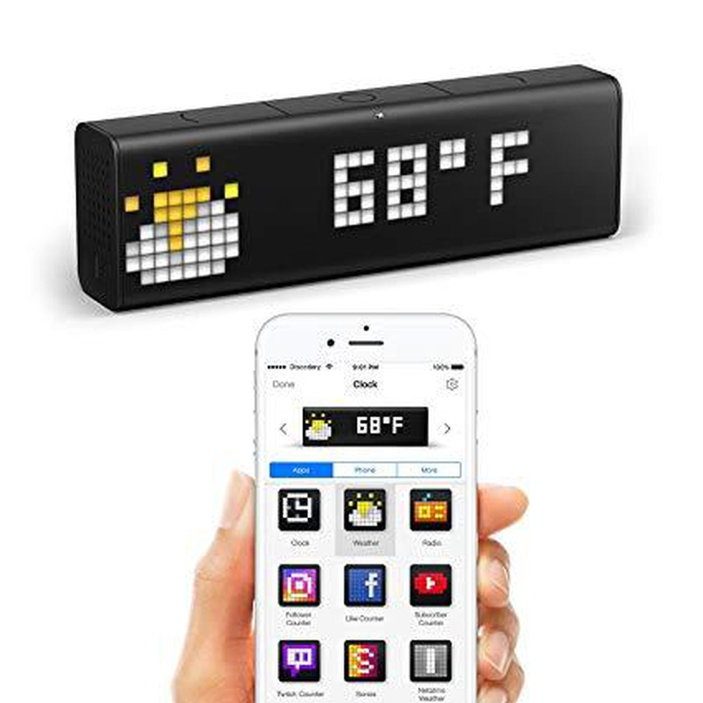 LaMetric TIME World&#39;s Smartest Clock - WiFi connected Clock with LED Indicator Panel