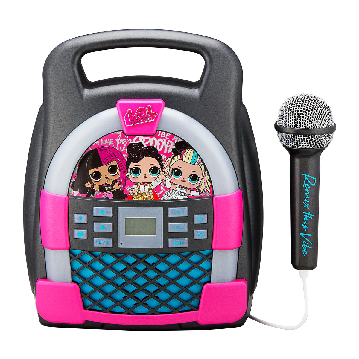 KIDdesigns LOL Surprise Bluetooth MP3 Sing Along Karaoke Machine