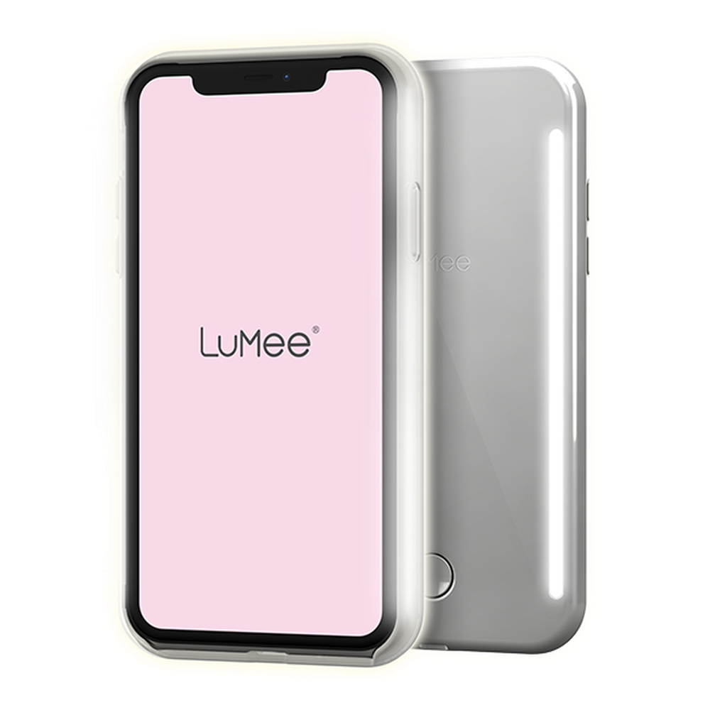 LUMEE Duo Phone Case with Selfie Light for iPhone 11 Pro - Silver Mirror