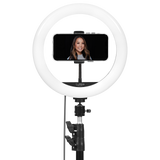 [علبة مفتوحة] مصباح حلقي RGB من لومي ستوديو 10 - أسود