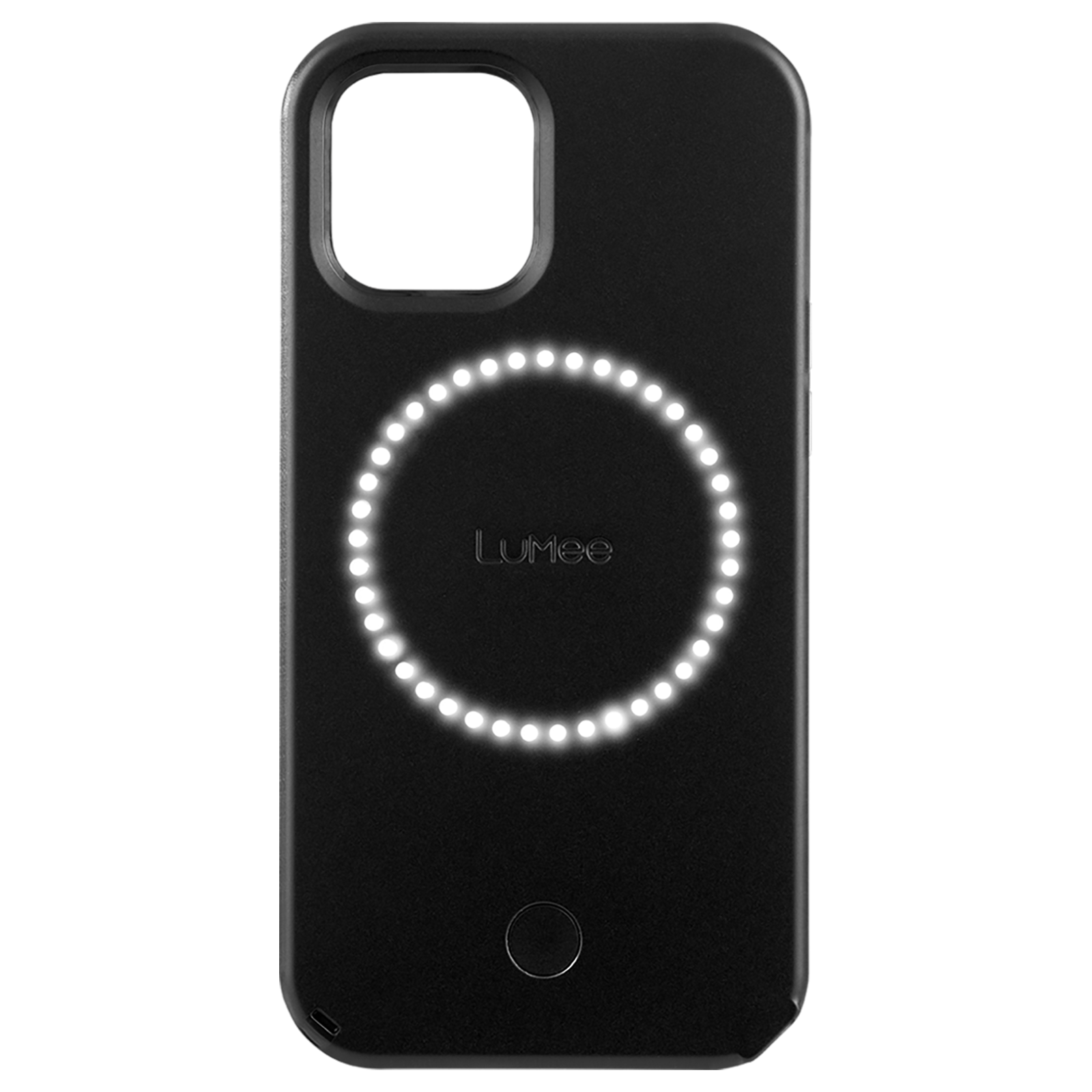 LUMEE iPhone 13 - Halo Selfie Light Case - Matte Black