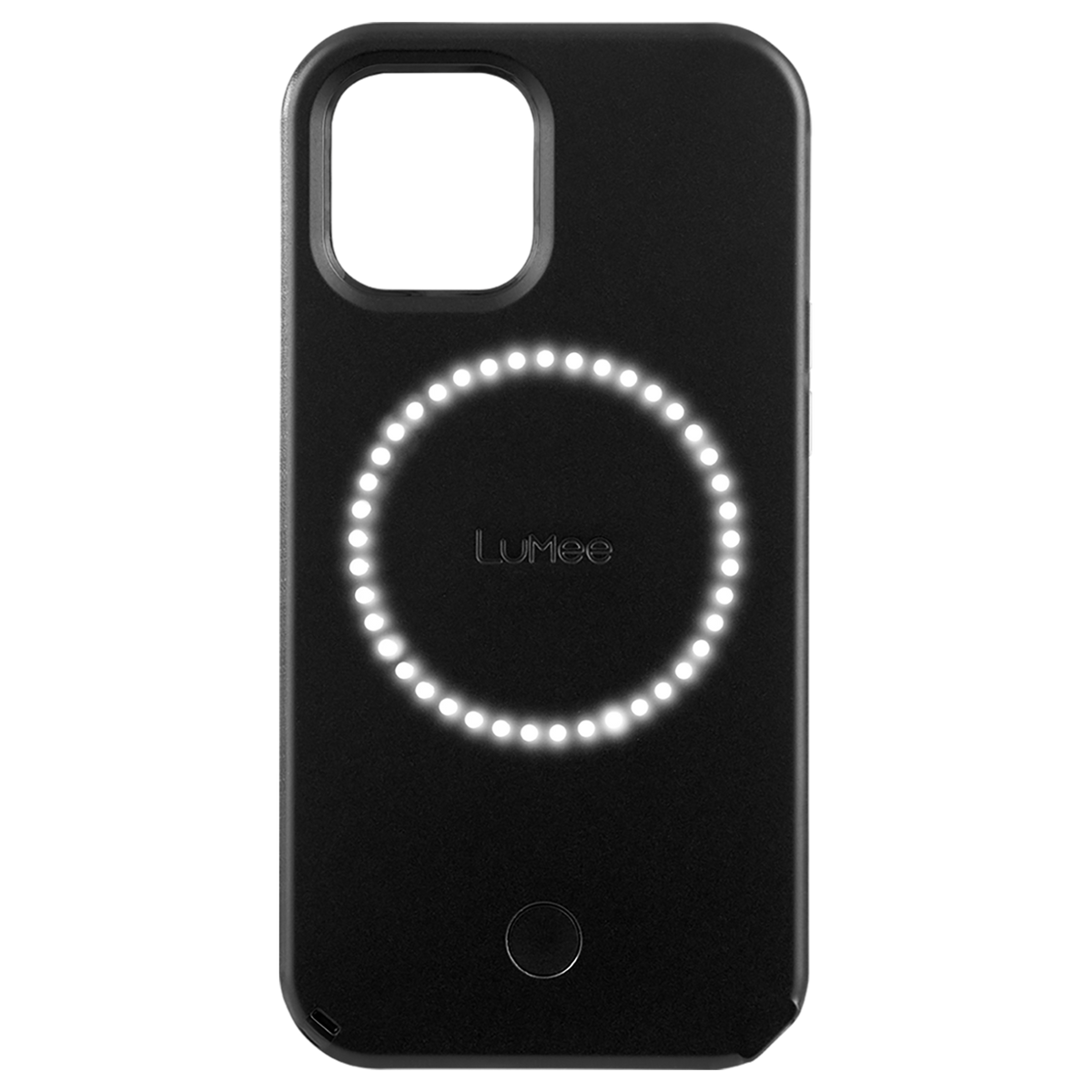 LUMEE iPhone 13 - Halo Selfie Light Case - Matte Black