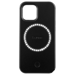 LUMEE iPhone 13 - Halo Selfie Light Case - Matte Black