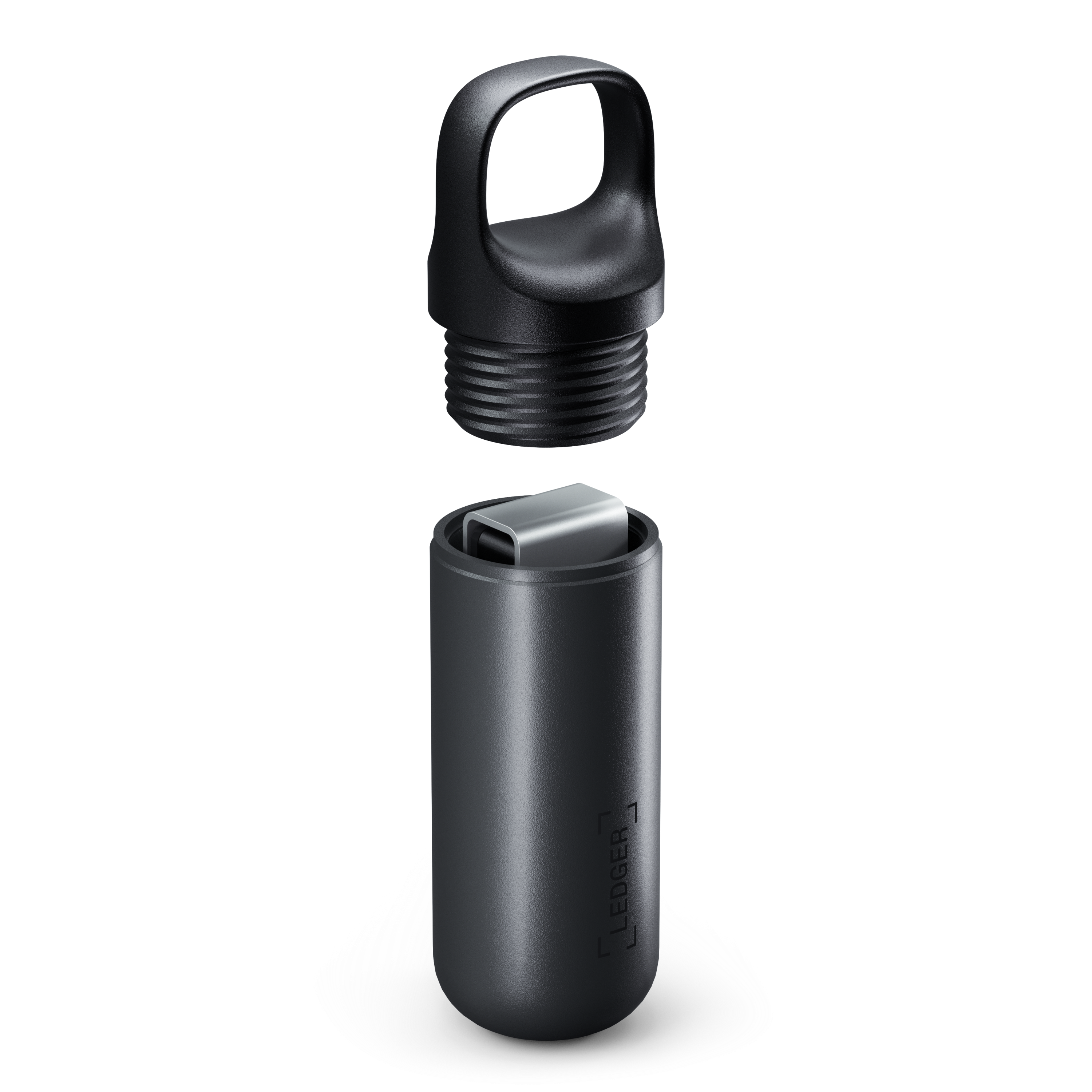 محفظة ليدجر نانو إكس للأجهزة الرقمية للعملات المشفرة - أسود