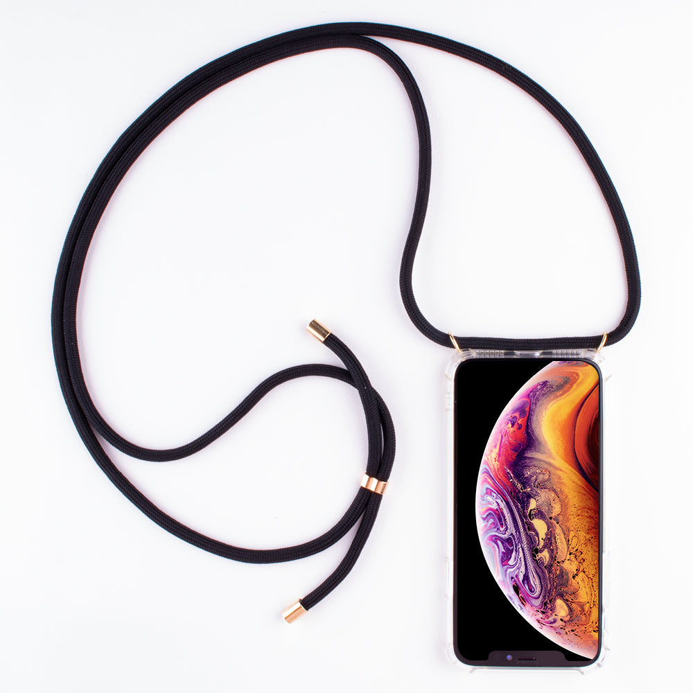 [OPEN BOX] LOOKABE Necklace Clear Case with Cord for iPhone 11 Pro - Black