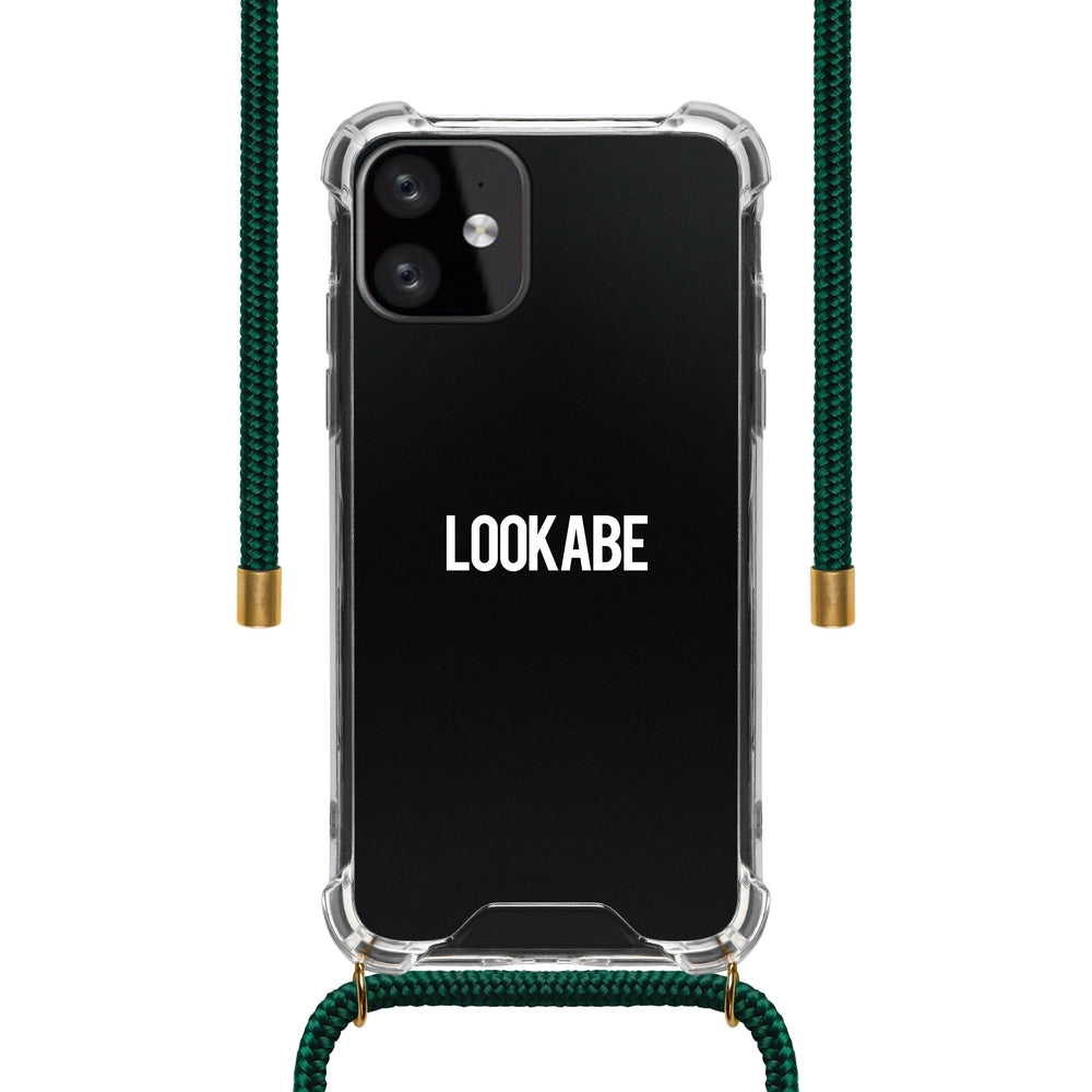 LOOKABE Necklace Clear Case with Cord for iPhone 11 - Green