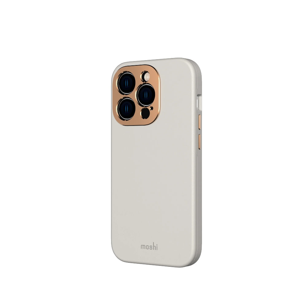 MOSHI iPhone 14 Pro - Napa Case with MagSafe &amp; Cam Cover - Gray